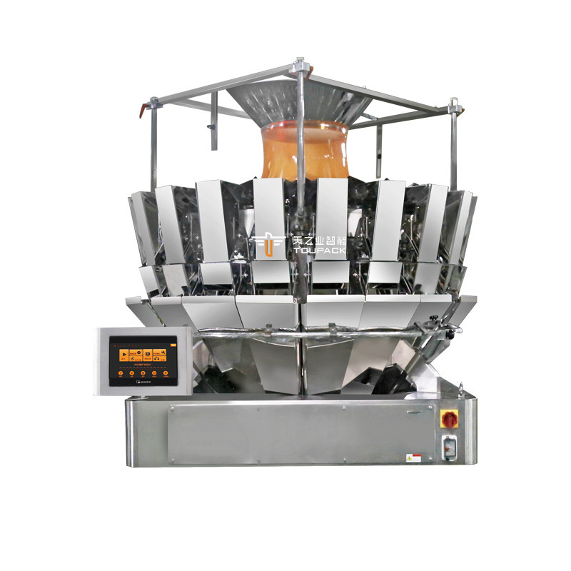 14 Hopper Multihead Weigher اتوماتیک Doypack بسته بندی ماشین نیتروژن چیپس ذرت بسته بندی ماشین