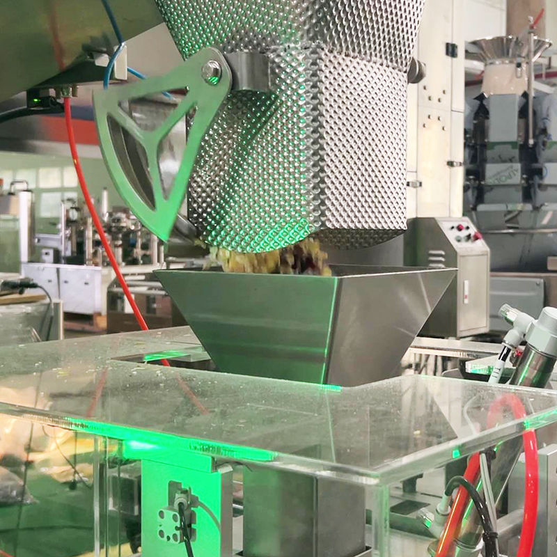 چند ماده 2.5 کیلوگرم ماشین بسته بندی مواد غذایی حیوانات خانگی با وزن چند سر وزن خطی برای بسته بندی کیسه ای