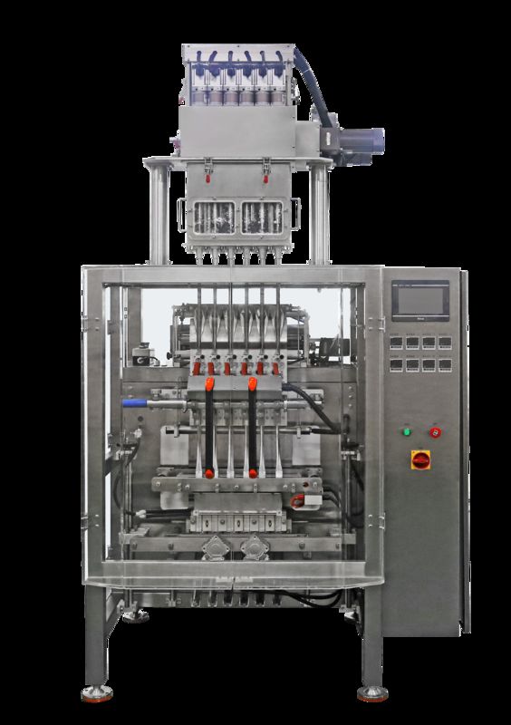 دستگاه بسته‌بندی، پرکن و آب‌بندی خودکار چند خطی بستنی یخی، آبمیوه، کیسه‌ای مایعات