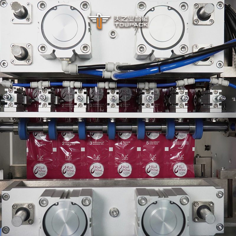 دستگاه بسته‌بندی ساشه چند خطی اتوماتیک، چند خطی، ردیفی، سس کچاپ، مایعات، دستگاه‌های بسته‌بندی ساشه، چند خطی، عسل