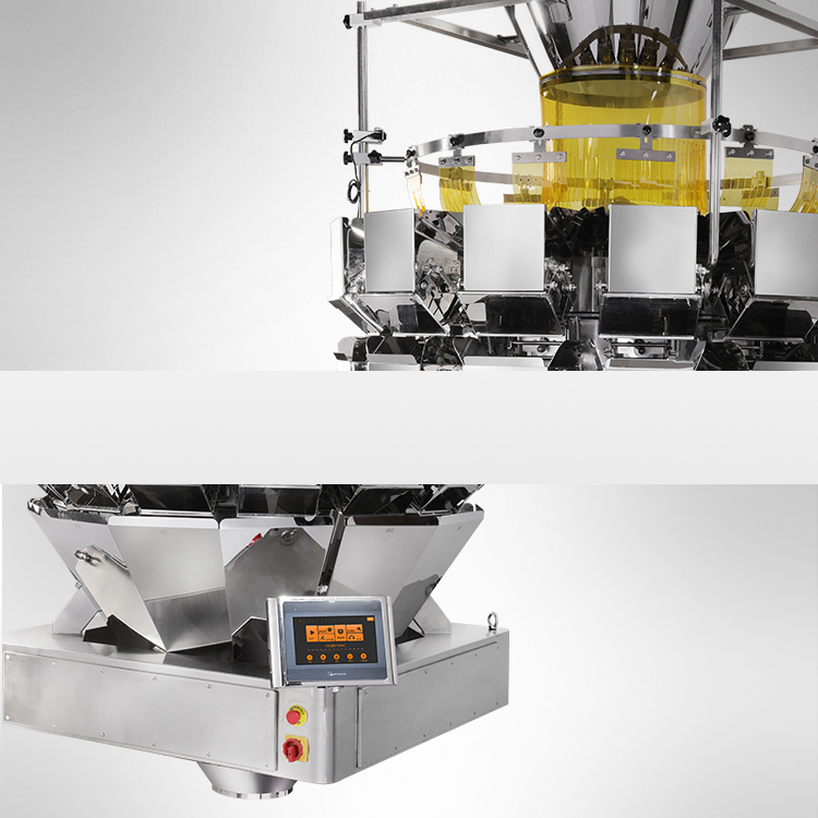 ماشین‌آلات بسته‌بندی اتوماتیک کیسه‌ای سالاد با سرعت بالا برای دستگاه بسته‌بندی میوه خشک با وزن‌کننده چند سر 14 سر