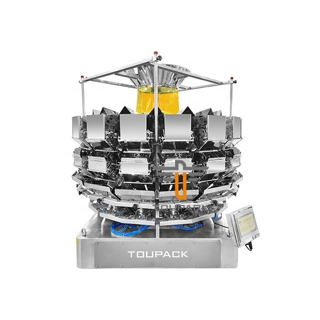 ماشین‌آلات بسته‌بندی اتوماتیک کیسه‌ای سالاد با سرعت بالا برای دستگاه بسته‌بندی میوه خشک با وزن‌کننده چند سر 14 سر