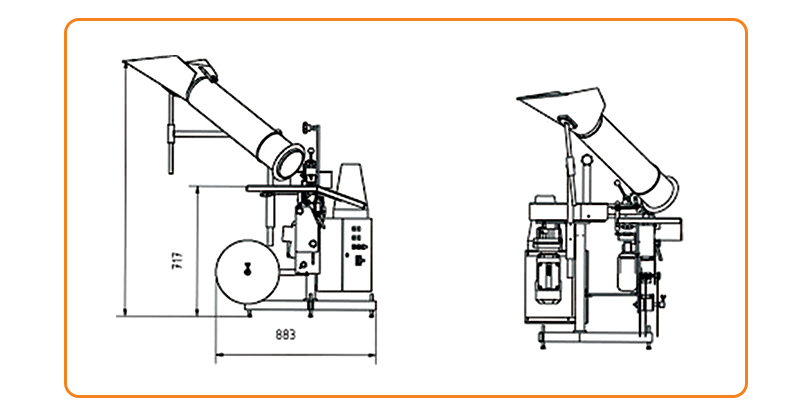دستگاه بسته‌بندی توری برای بسته‌بندی پیاز، سیر و سیب‌زمینی TOUPACK PP