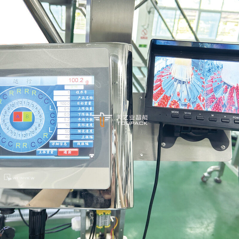 دستگاه توزین و پرکن اتوماتیک میوه خط بسته بندی میوه تاشو سیستم بسته بندی میوه جعبه پت