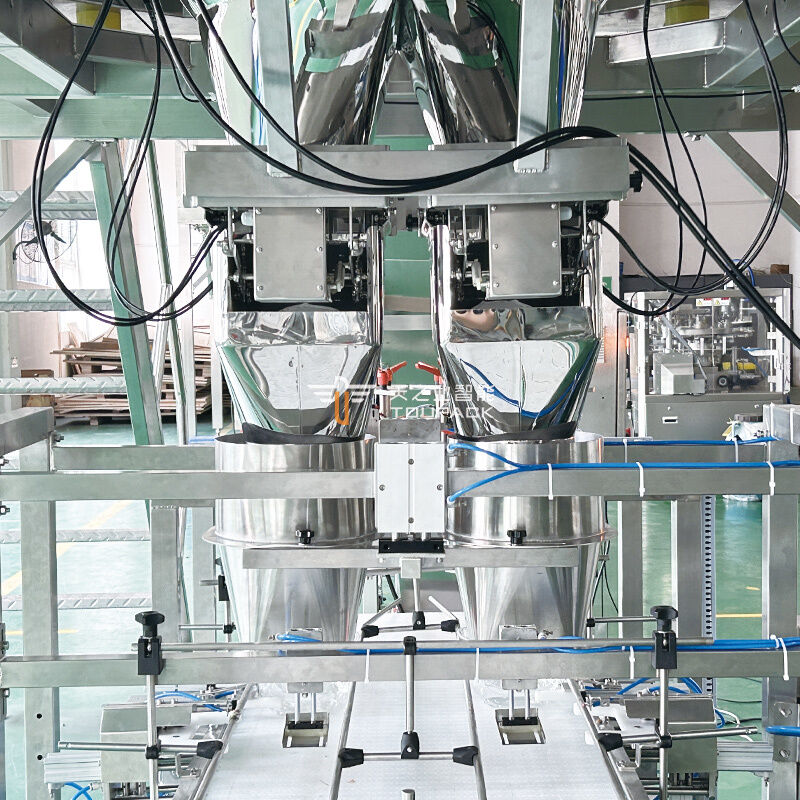 دستگاه توزین و پرکن اتوماتیک میوه خط بسته بندی میوه تاشو سیستم بسته بندی میوه جعبه پت