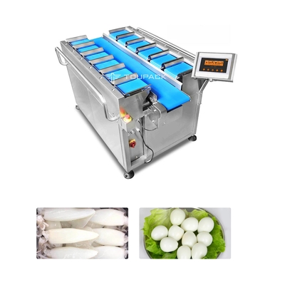 سیستم کنترل PLC 12 توزین ترکیبی سر برای تخم بلدرچین مخروطی ماهی مرکب