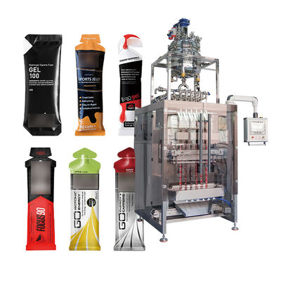 ماشین بسته بندی خودکار چند خطی پاکت کوچک مایع خاردار سالاد صدف صدف سس بسته بندی