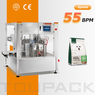 دستگاه بسته بندی خودکار Doypack برای کیسه های ایستاده غذای اسنک بادام زمینی بادام هندی