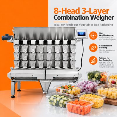 Automatic Fresh-Cut Fruit Packing Line with Tray Denesting Machine
