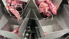 دستگاه بسته بندی گوشت چسبنده مواد غذایی با وزن کش ترکیبی اسکرو فیدر اتوماتیک